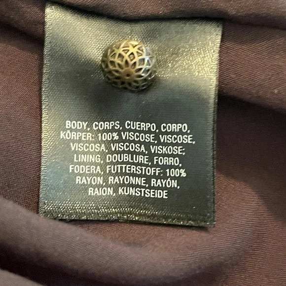 Anthropologie Maeve Open Shoulder Dress Floral Black A Line Size 10 and 6 - Picture 5 of 9